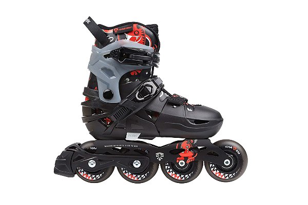 Patins Flying Eagle L6 - Preto / com Led (26 ao 30)