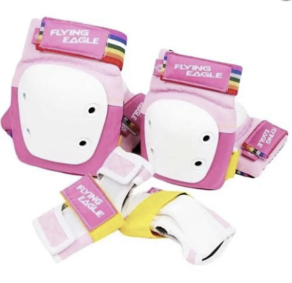 Kit de Proteção Flying Eagle Valiant Protectors - Rosa (infantil/Juvenil)