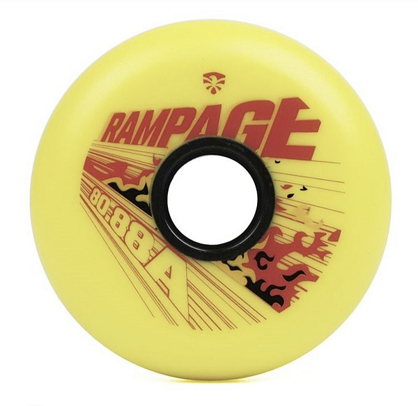 Roda Flying Eagle Rampage 76mm / 88a - Amarela - avulsa (unidade)