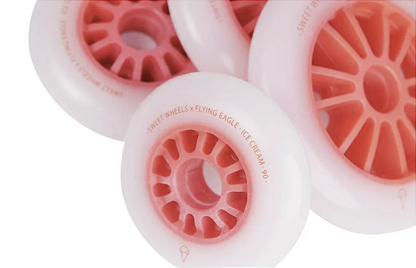 Roda Flying Eagle Ice Cream 90mm Pink / rosa (4 unidades)