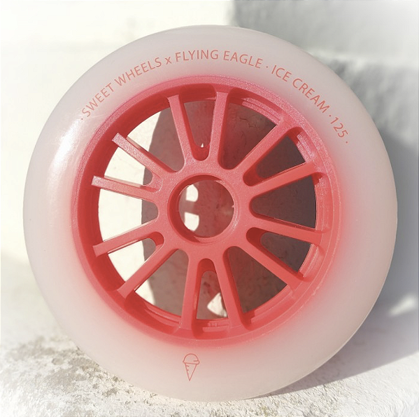 Roda Flying Eagle Ice Cream 125mm Pink / rosa (3 unidades)