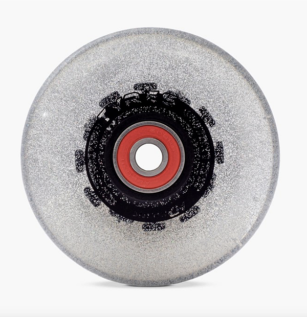 Rodas HD Inline Tyres LED - 80mm / 85A - Cinza Glitter (4 Unidades)