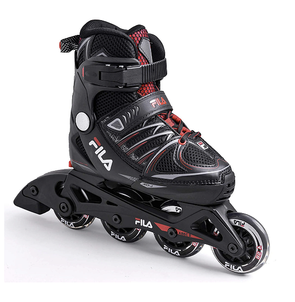 Patins Fila X-One Infantil Ajustável - vermelho / 27 ao 39