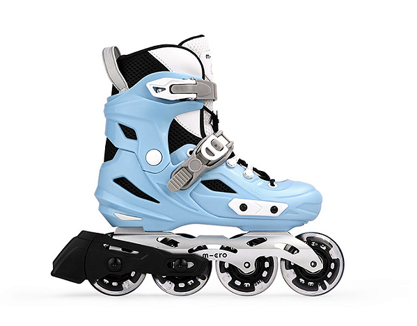 Patins Micro Skate CE Firefly Ajustável - Azul - Rodas Led / 32 ao 38
