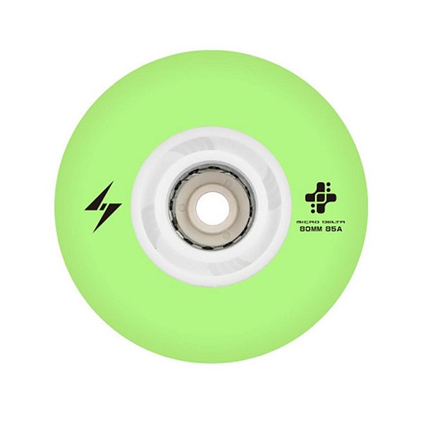 Roda de Led Micro New Flash - Verde (4 rodas) 80mm