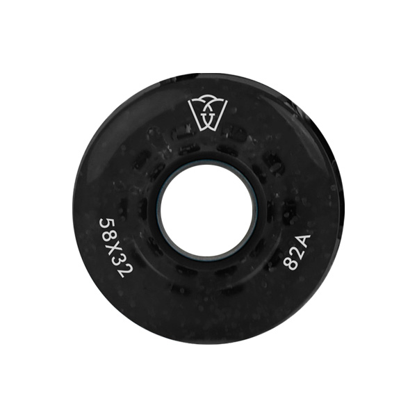 Rodas P/ Patins Quad Wintersweet Roller - Preta pack 4 rodas