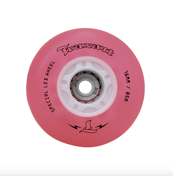 Rodas LED Traxart Special 76mm/85A Rosa - 4 unidades