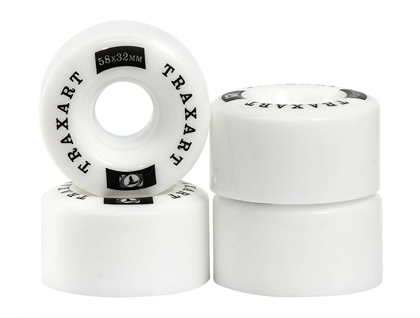 Rodas Quad Traxart White 58mm x 32mm / 83A – 4 rodas (Ref: DY-156)