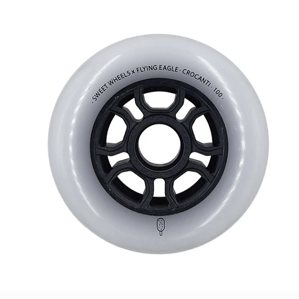 Roda Flying Eagle Crocanti 100mm 88a / Branca - unidade