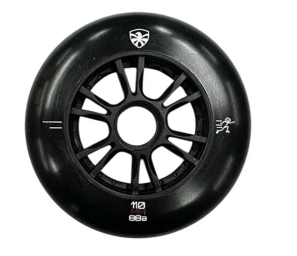 Roda Flying Eagle Speed SHR 110mm 88A / preta - pack com 3 rodas