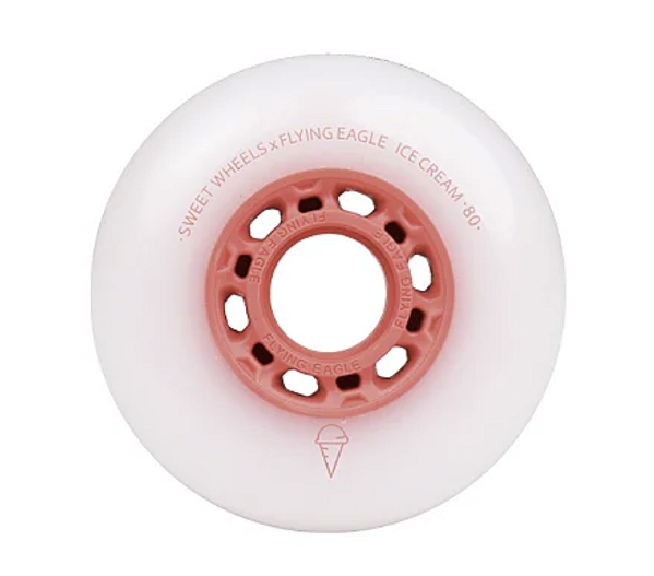 Roda Flying Eagle Ice Cream 80mm - Red / 4 rodas