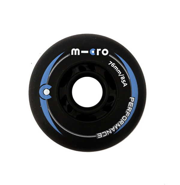 Rodas Micro Performance 76mm / 85a - PRETO (4 unidades)