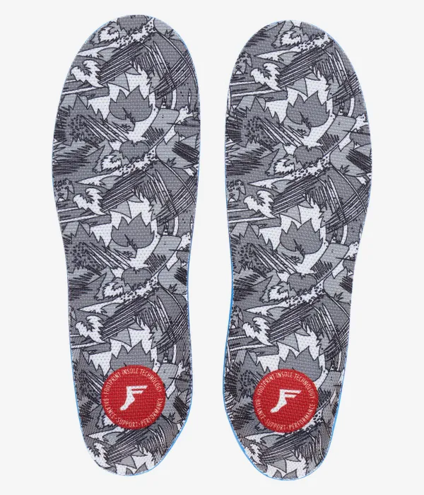 Palmilha FP FluidX Elite Pro White Camo – 10mm Alta Absorção