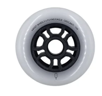 Roda Flying Eagle Crocanti 90mm 88a / Branca - unidade