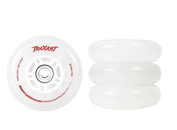 Rodas LED Multicolor Traxart 90mm / 85A - 4 Unidades