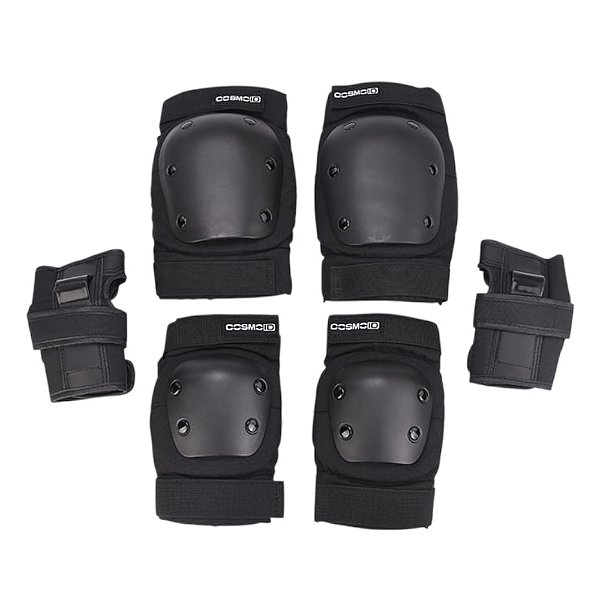 PRÉ VENDA - Kit De Proteção Cosmo ID Protective Gear - Preto