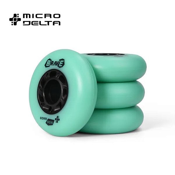 Rodas Micro Brave - Verde 80mm / 90a (4 unid)