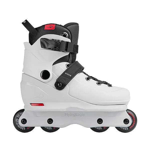 Patins FlyingEagle Street VIREO Ajustável - Branco off-white