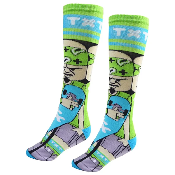 MEIA INLINE DESENHADA GREEN BUDDY DZ-079