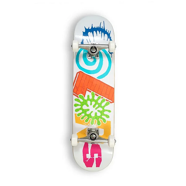 Skate Colors Collagem 8.0 - Branco