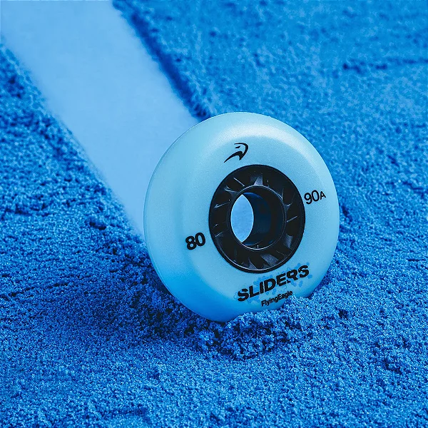 PRÉ-VENDA: RODAS FLYINGEAGLE FE SLIDER 90A / AZUL (4 RODAS) - 72, 76 OU 80