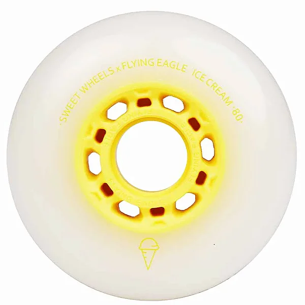 Pré-venda: Rodas Flying Eagle x Sweet Wheels ICE CREAM - 76 ou 80 / Amarelo