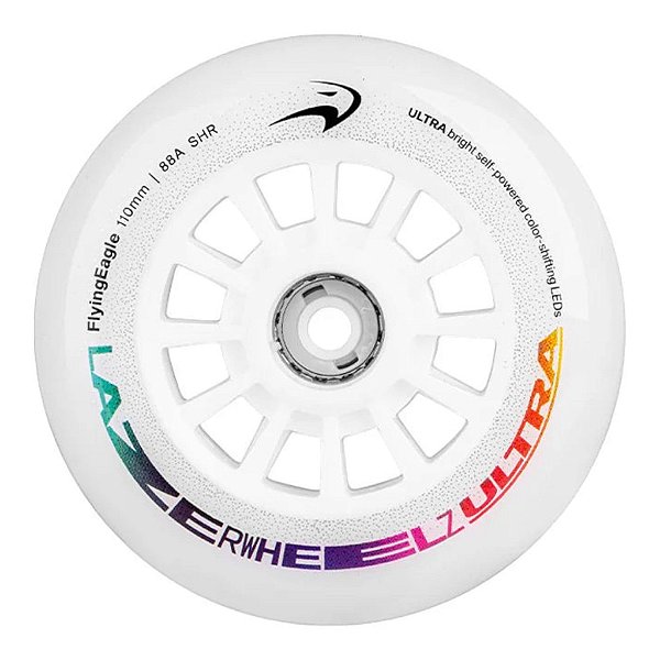Pré-Venda Roda de Patins LED FlyingEagle 110mm 88A - Multicolor