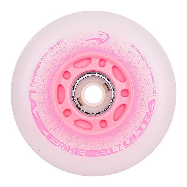 Pré-Venda Roda de Patins LED FlyingEagle LazerWheelz 88A - Rosa (4un)