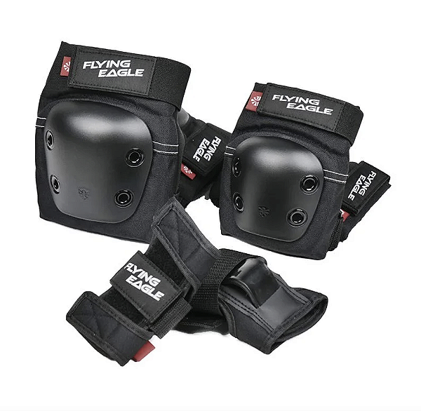 Pré-Venda Kit de Proteção Infantil FlyingEagle Valiant JR - Preto