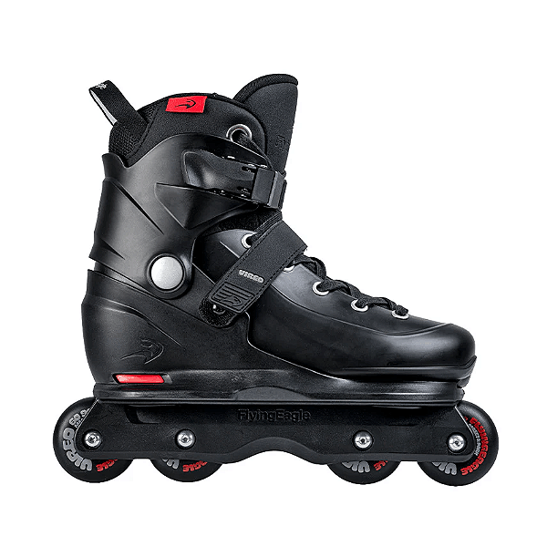 Pré-Venda Patins Agressivo FlyingEagle Vireo Ajustável - Preto
