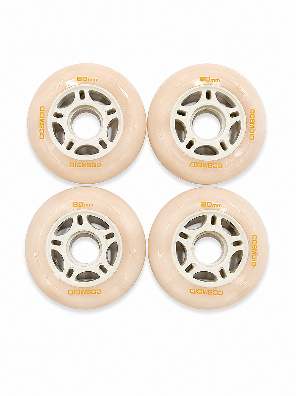 Rodas COSMO 80mm 84A High-Rebound (4 unid) - Bege