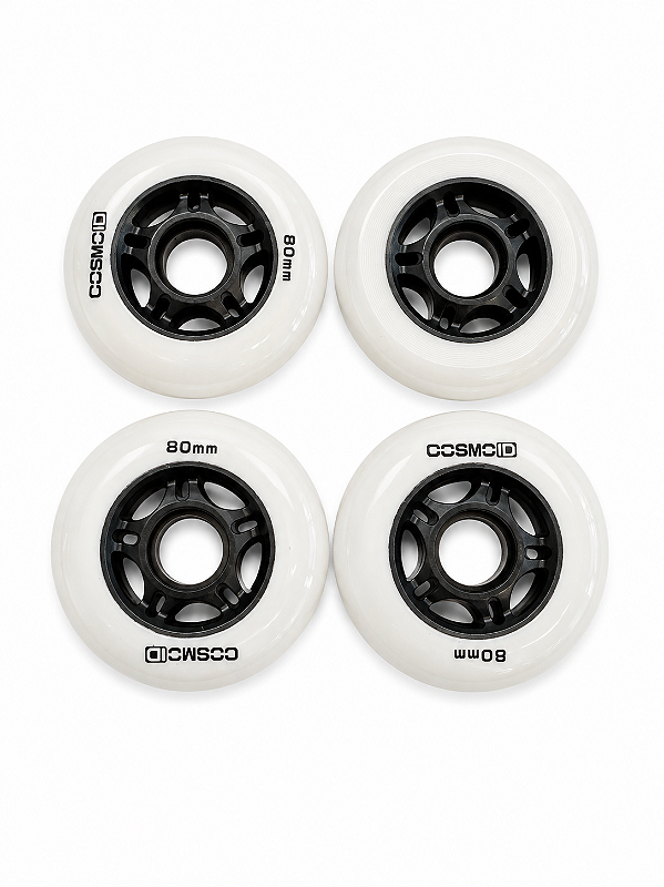 Rodas COSMO 80mm 84A High-Rebound (4 unid) - Cinza
