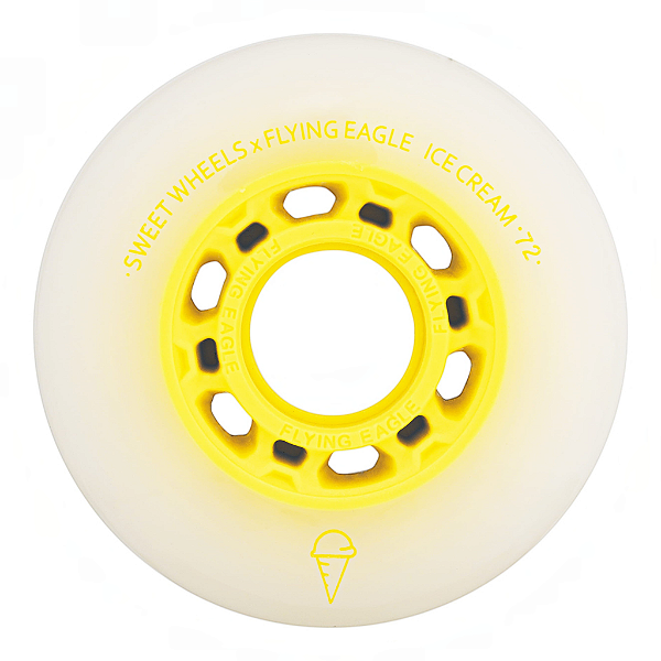 Pré-Venda Roda de Patins FlyingEagle Ice Cream - Amarela (4un)