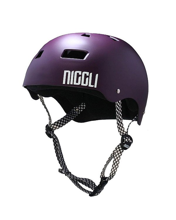 Capacete Niggli Pads Iron Profissional - Roxo Fosco