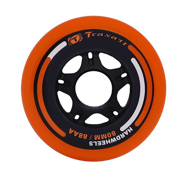 Traxart Rodas Hardwheels 80mm/88A - Laranja - 4 rodas