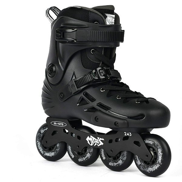 Patins Micro Skate MT Plus - Preto 80mm 85a