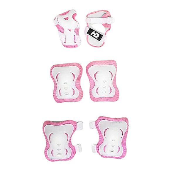 Kit de Proteção HD Inline Infantil - Rosa