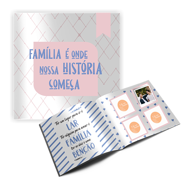 Álbum de figurinha Família