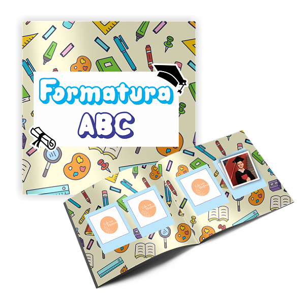 Álbum de figurinhas Formatura do ABC