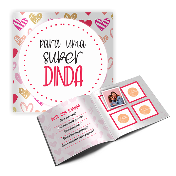 Álbum de figurinhas Dinda
