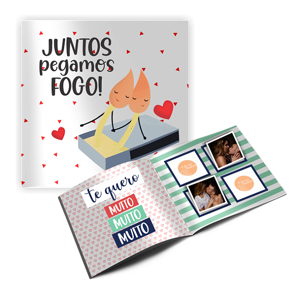 Álbum de figurinhas Juntos pegamos fogo