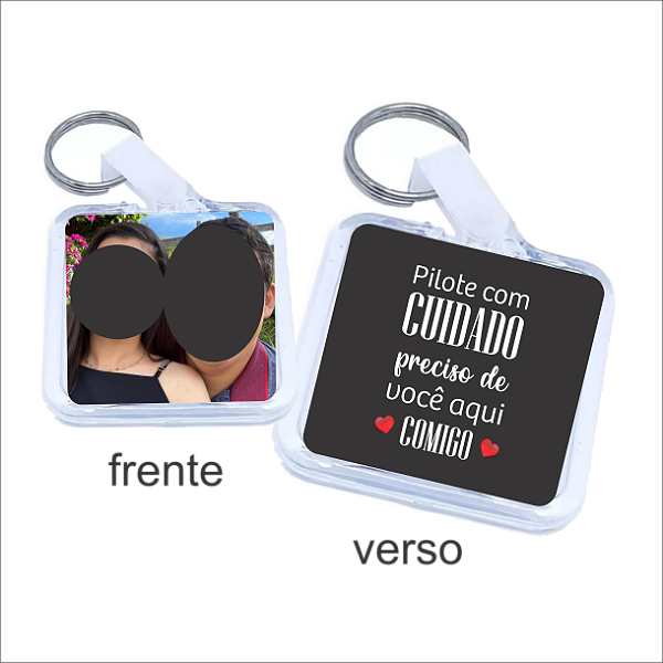 Chaveiro Personalizado Pilote com cuidado