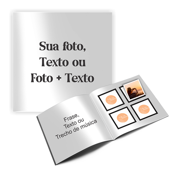 Álbum de figurinhas Personalizado com 40 fotos
