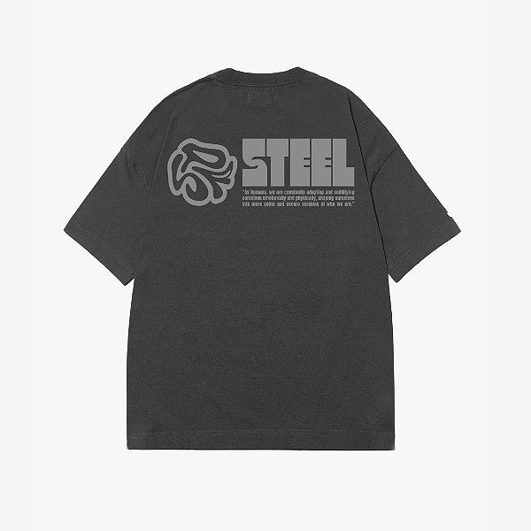 Camiseta Sopro Steel Cinza