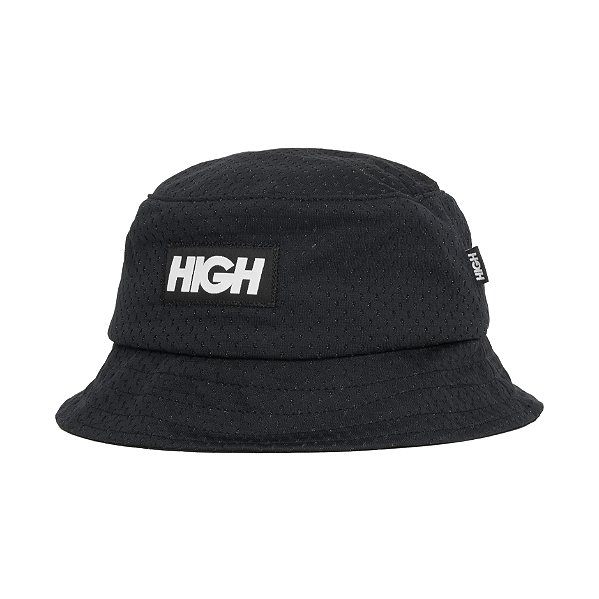 High Mesh Bucket Hat Black
