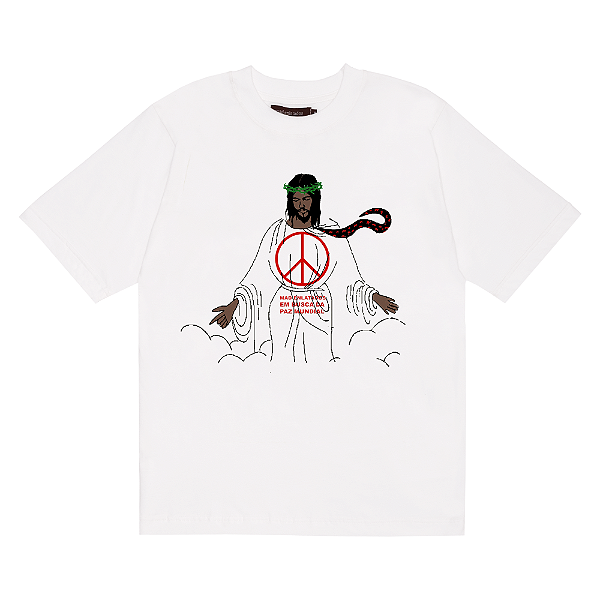 Camiseta Mad Jesus em busca da paz