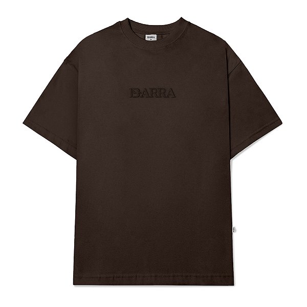 Camiseta ‘’Barra Alto Relevo’’ Marrom