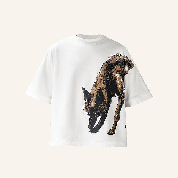 Camiseta Egho Boxy Lobo