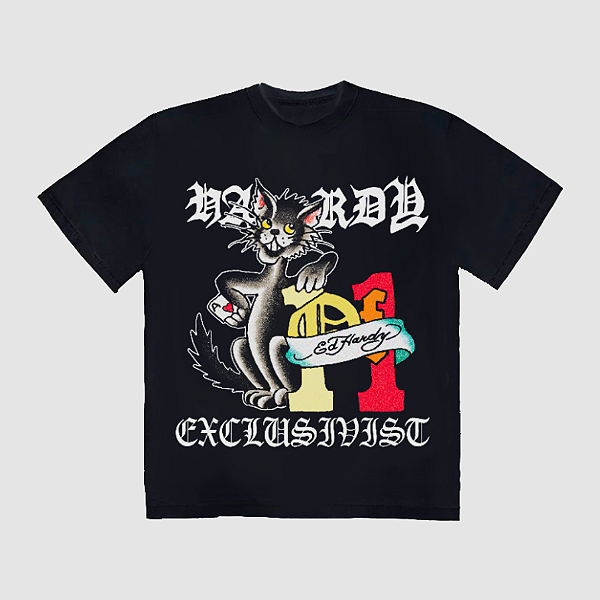Camiseta Exclusiviist 1OF1 x Ed Hardy "Ace Of Spades" Preta
