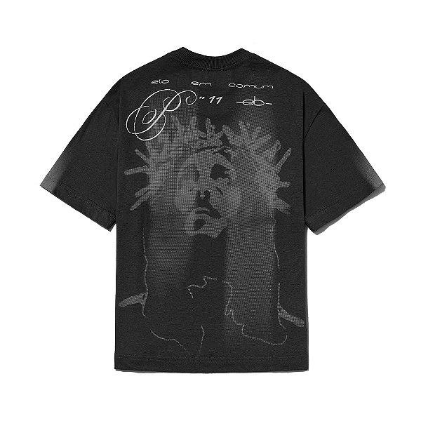 Camiseta Elo Regular "MESSIAS JERSEY" Preta